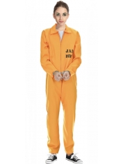 Orange Prisoner Jumpsuit - Womens Prisoner Costumes